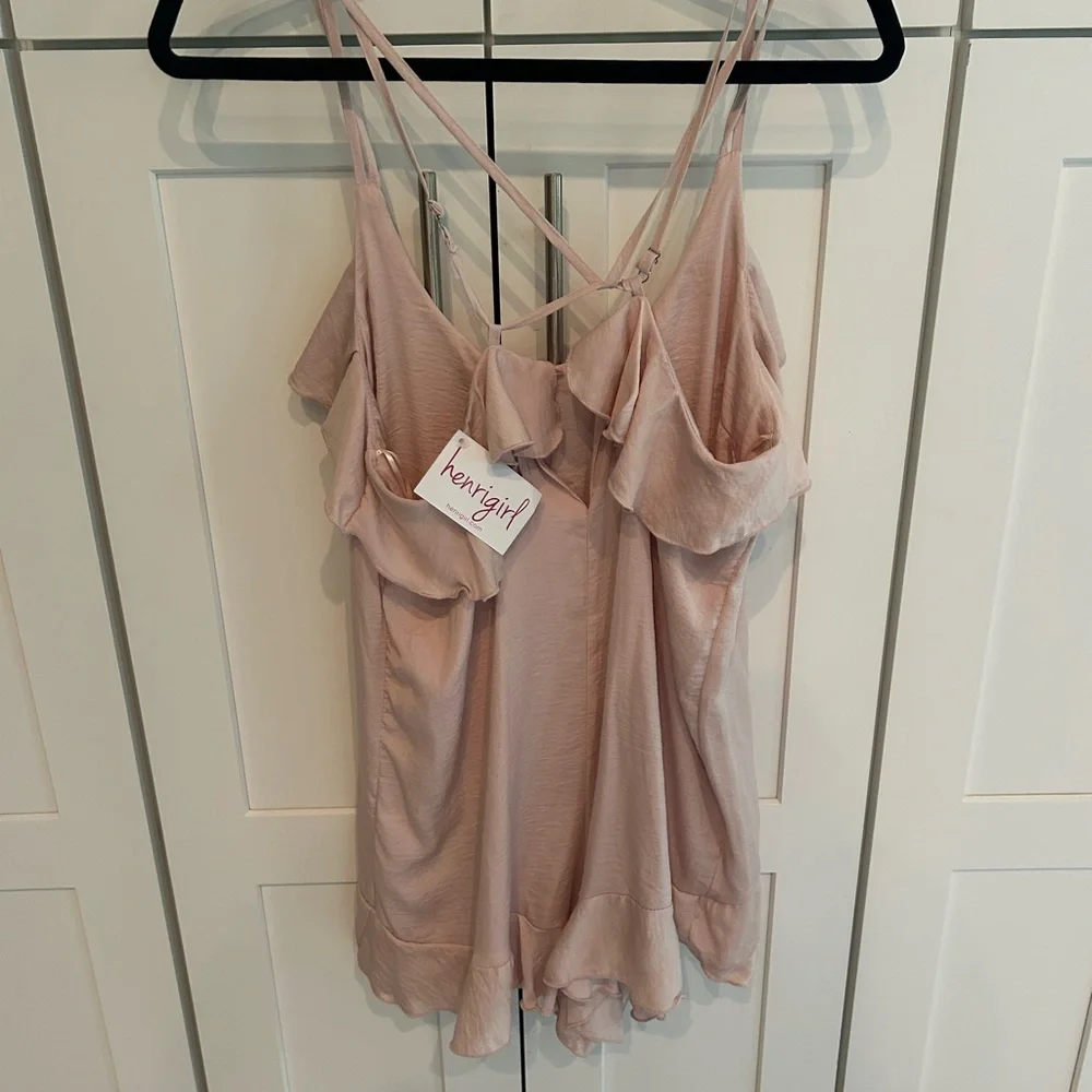 Blush Ruffle Romper - Picture 2 of 4